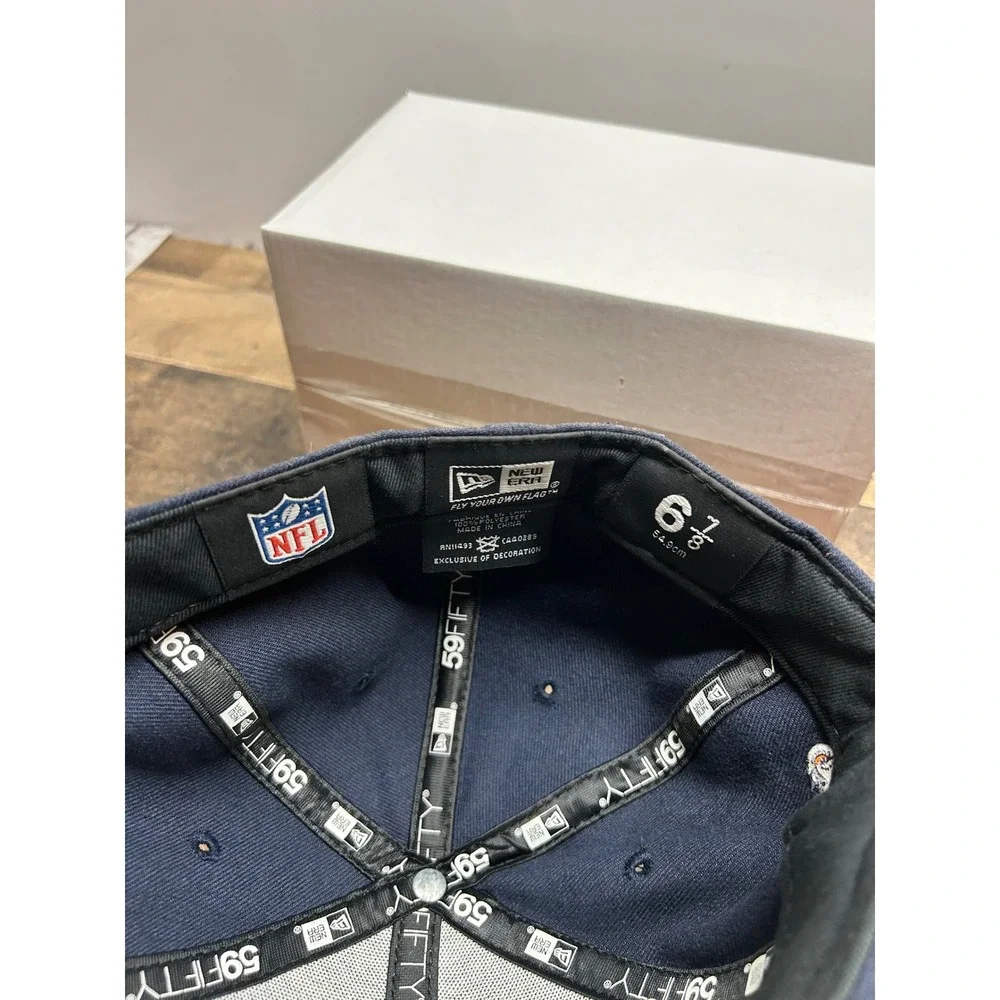 Chicago Bears NFL New Era 59Fifty Fitted‎ Hat Size 6 7/8 Navy Blue